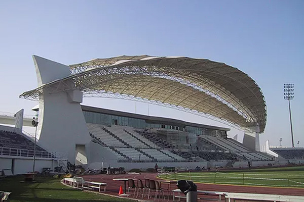 Outdoor stadium shade structures