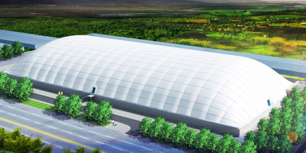 What heat sealing equipment is commonly used for membrane materials in membrane buildings