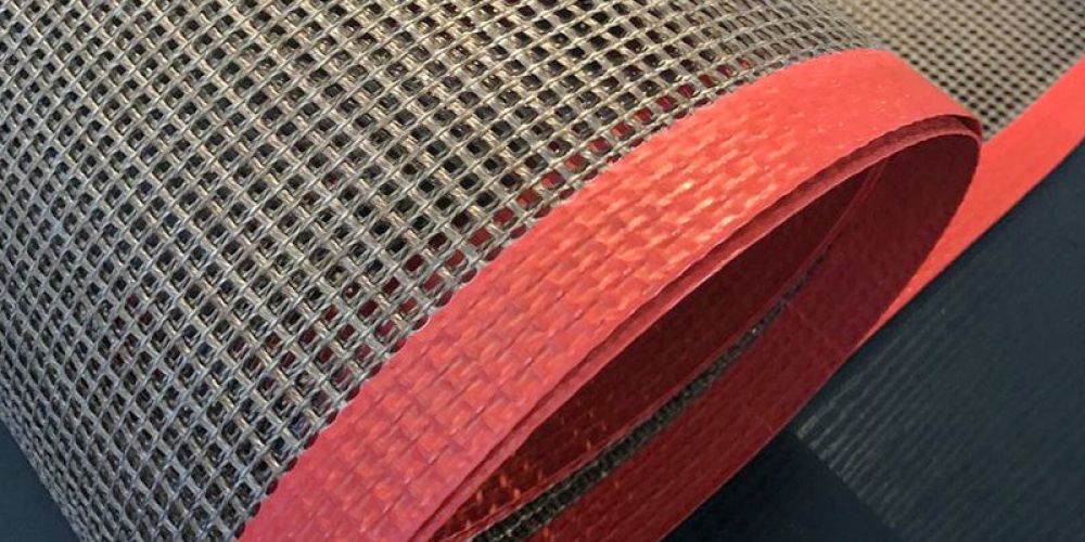 Teflon Mesh Conveyor Belt Hot Binding Edge