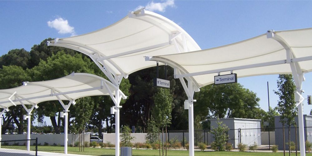 Carport with Membrane Structure