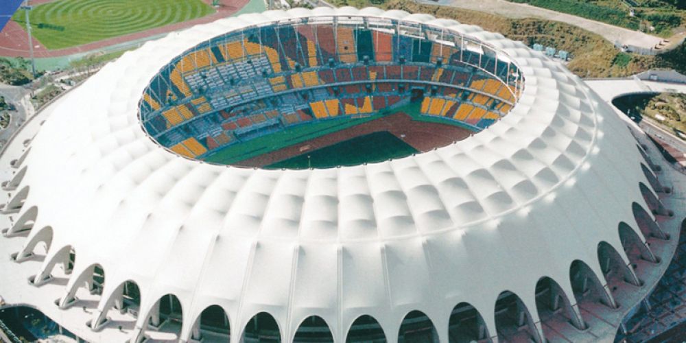Large stadium membrane structure